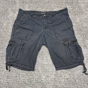 Y2K VTG Polo Jeans Co Ralph Lauren Bermuda Cargo Shorts Black Size 14